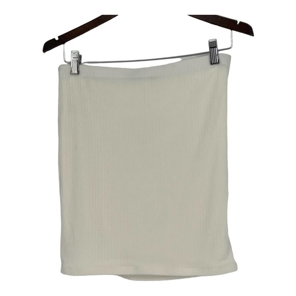 NAKED WARDROBE The Extra Mini Skirt Slinky Collection in White - Size XL- NWT - Picture 6 of 16